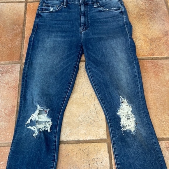 Mother High waisted looker, ankle fray jeans - Picture 5 of 11